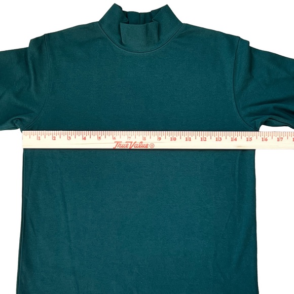 Lands End kids Evergreen mock turtleneck school uniform shirt size 6x-7 NWT - Picture 4 of 7
